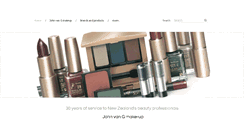Desktop Screenshot of johnvangmakeup.com